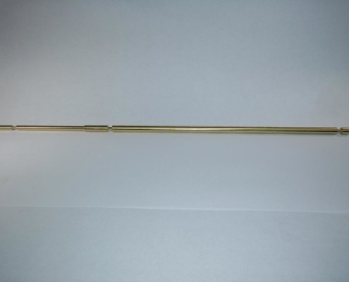 Brass High Voltage Radio Component: 14.600" Long, 0.270" Diameter- Swiss Turning by IML